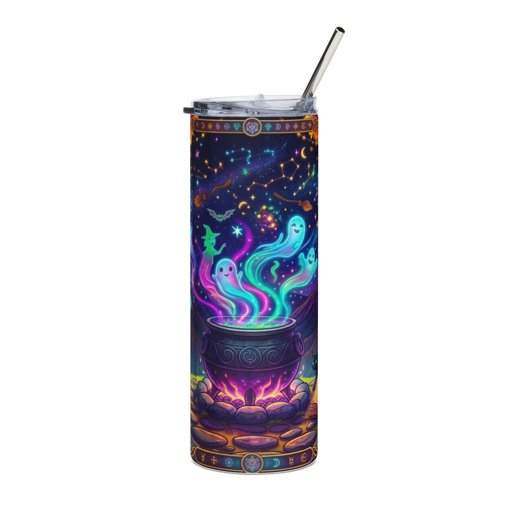20oz Halloween Cauldron Tumbler — Ghostly Potion Stainless Steel Travel Cup
