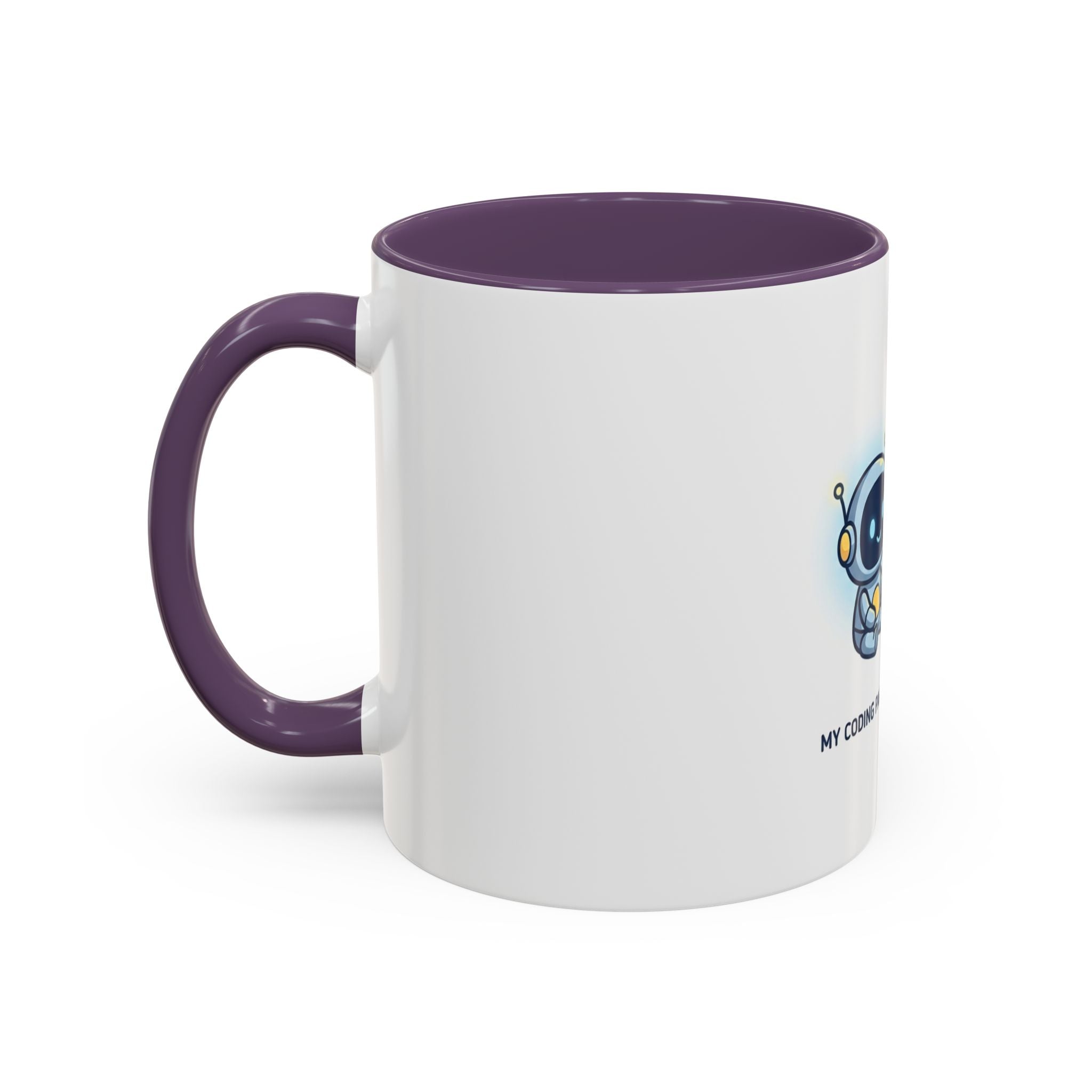 Coding Partner Coffee Mug — "My Coding Partner Never Sleeps" Accent Mug for Programmers