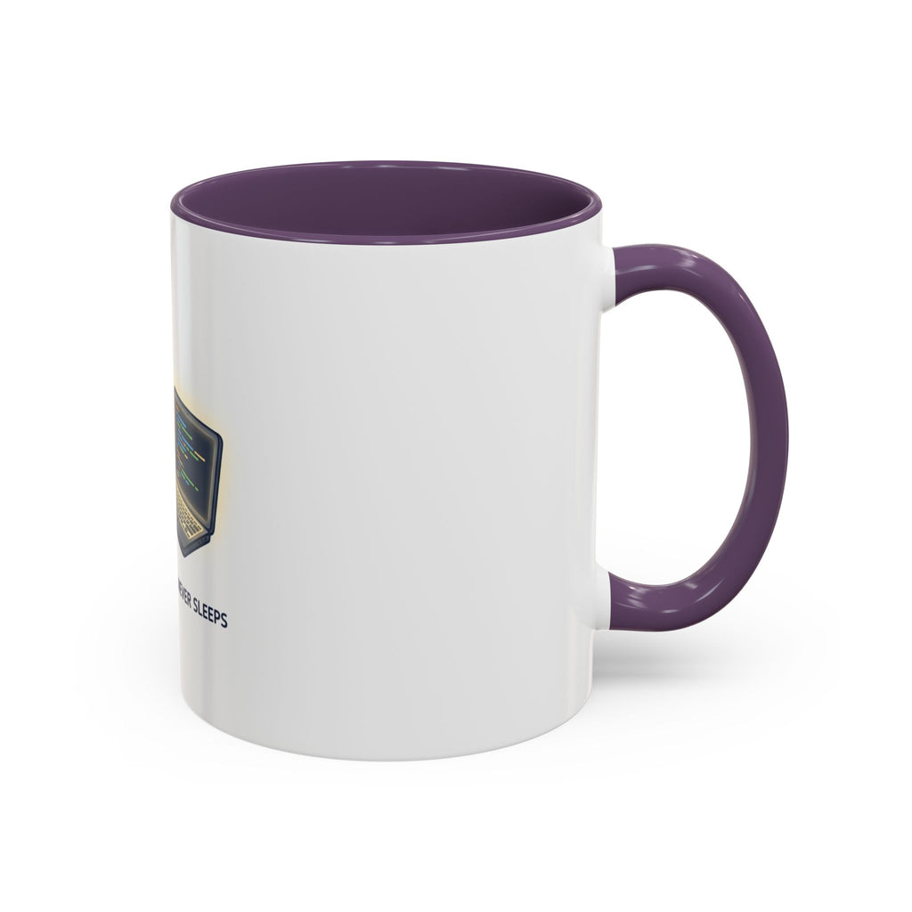Coding Partner Coffee Mug — "My Coding Partner Never Sleeps" Accent Mug for Programmers