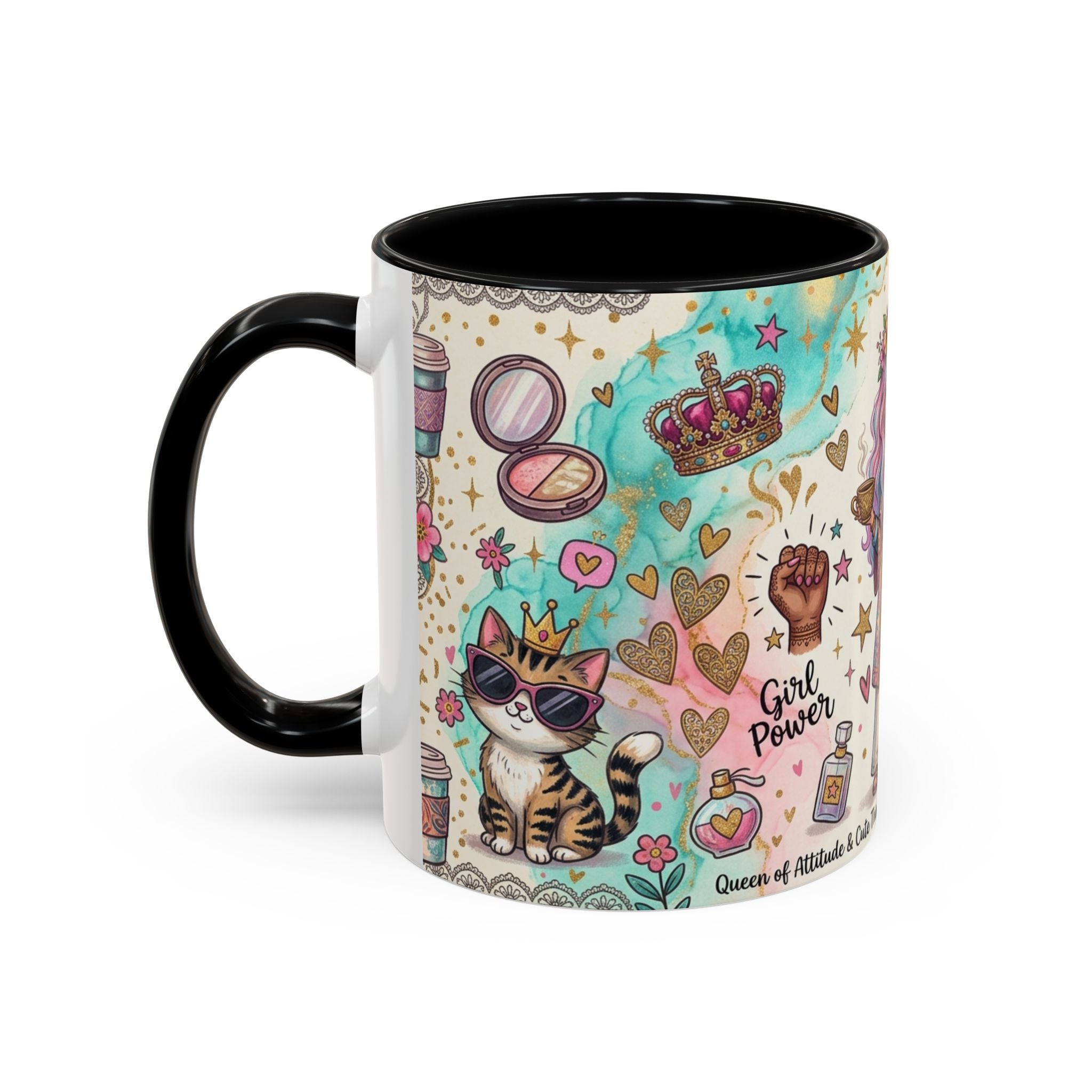 Caffeine, Confidence & Sass Accent Coffee Mug — 11/15oz