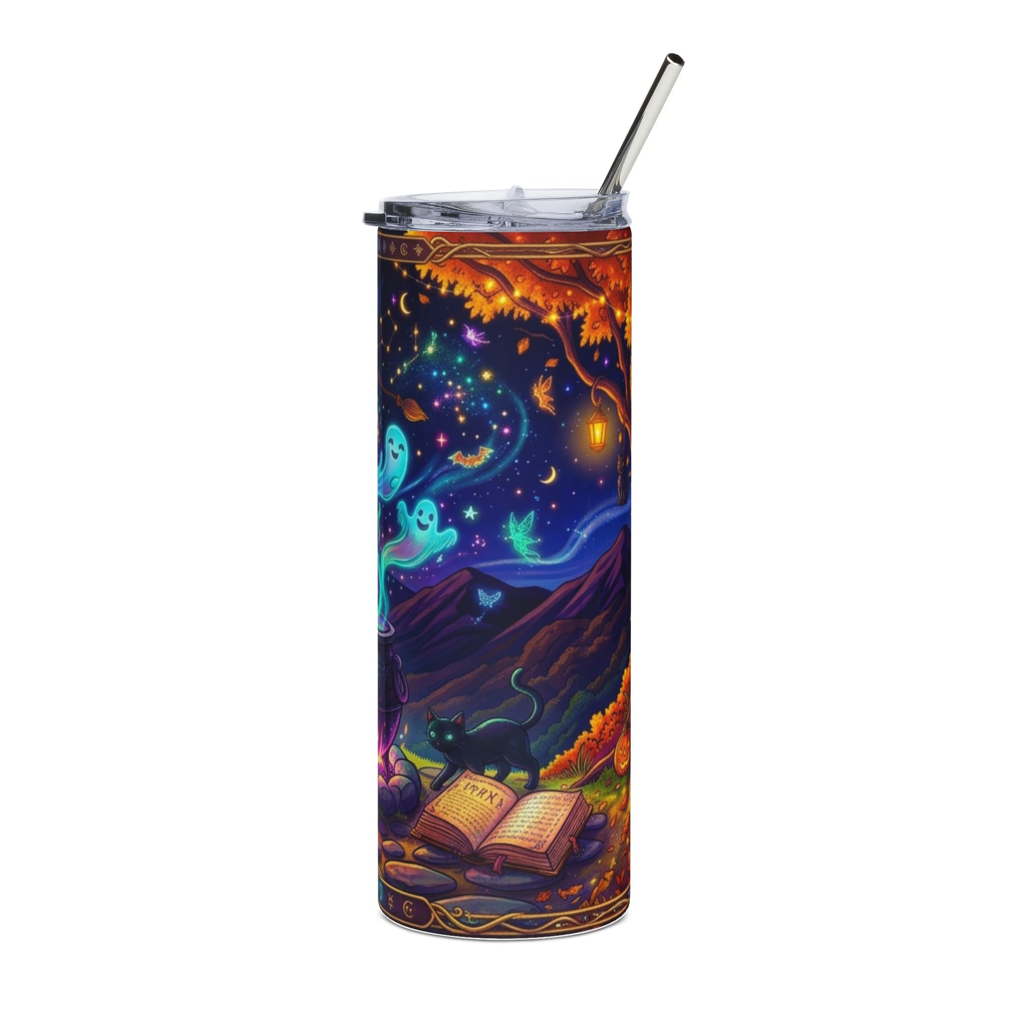 20oz Halloween Cauldron Tumbler — Ghostly Potion Stainless Steel Travel Cup