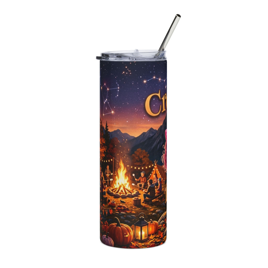 Halloween Campfire Tumbler — “Creep It Real” 20oz Stainless Steel Travel Cup