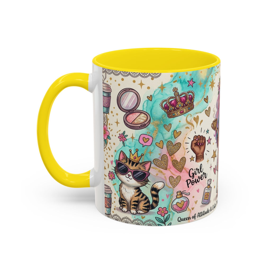 Caffeine, Confidence & Sass Accent Coffee Mug — 11/15oz