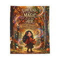Autumn Magic Plush Blanket — "Some Kind of Magic in the Air" Velveteen Throw