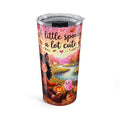 20oz Halloween Tumbler — "A Little Spooky, A Lot Cute" Fall Travel Cup