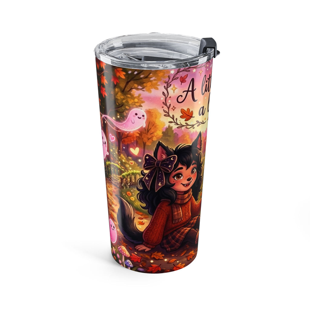 20oz Halloween Tumbler — "A Little Spooky, A Lot Cute" Fall Travel Cup