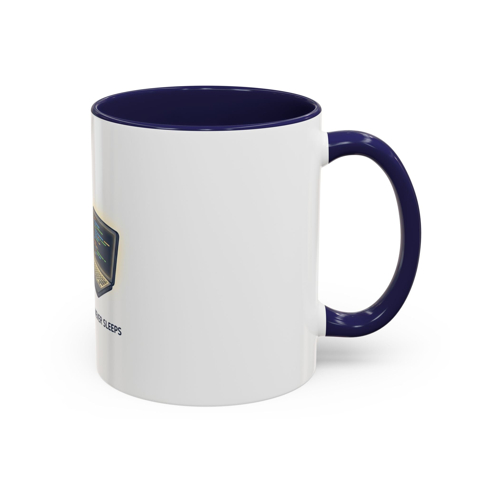 Coding Partner Coffee Mug — "My Coding Partner Never Sleeps" Accent Mug for Programmers