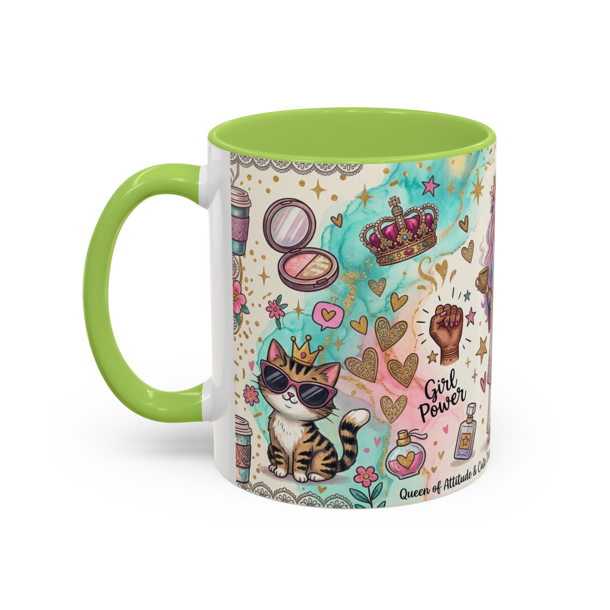 Caffeine, Confidence & Sass Accent Coffee Mug — 11/15oz
