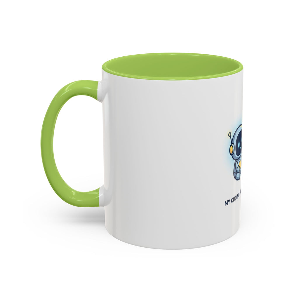 Coding Partner Coffee Mug — "My Coding Partner Never Sleeps" Accent Mug for Programmers