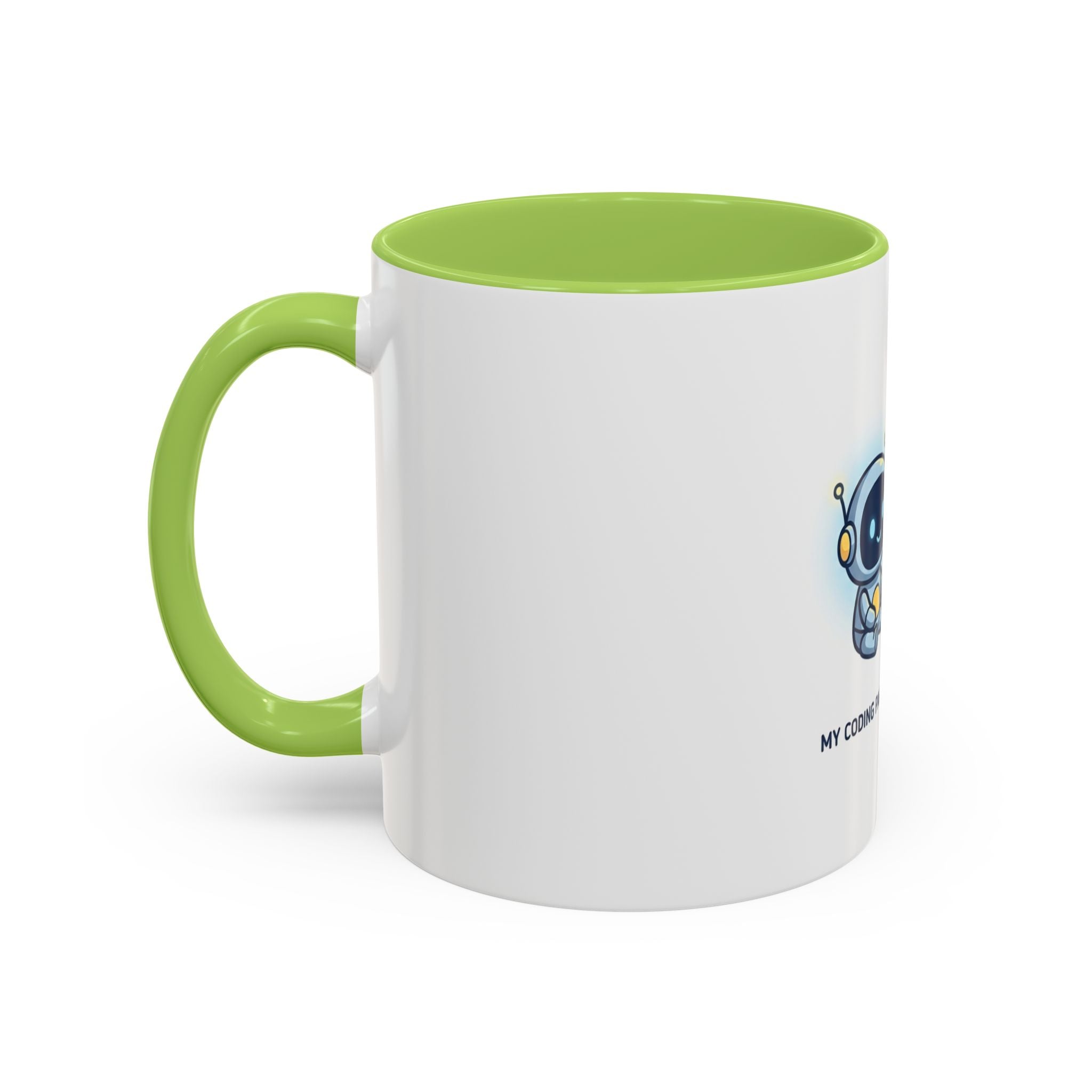 Coding Partner Coffee Mug — "My Coding Partner Never Sleeps" Accent Mug for Programmers