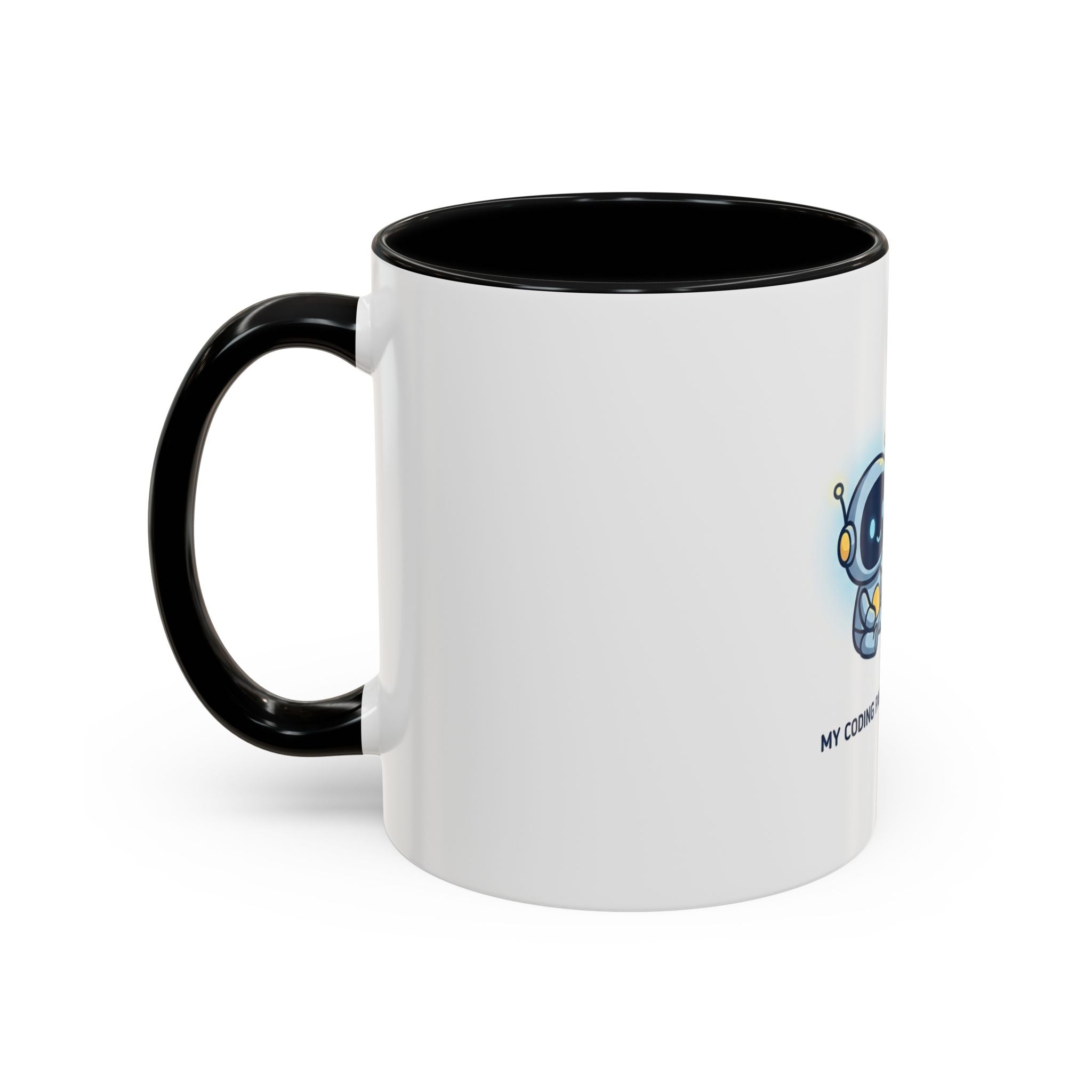 Coding Partner Coffee Mug — "My Coding Partner Never Sleeps" Accent Mug for Programmers