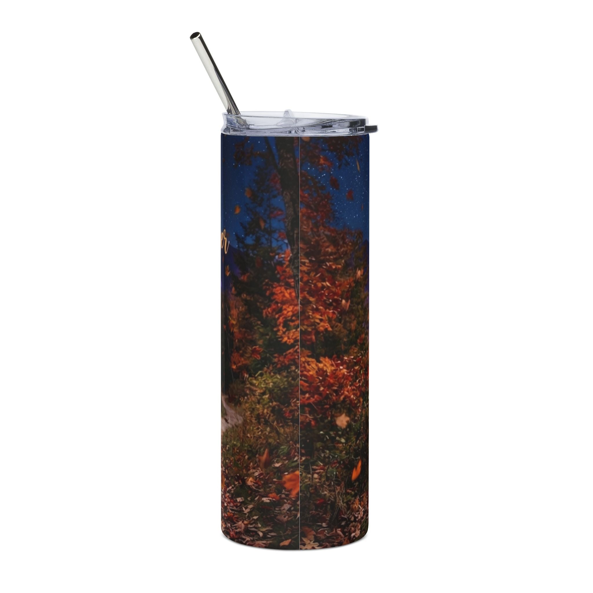 20oz Fall Tumbler — “Sweater Weather Is My Favorite” Stainless Steel Travel Cup