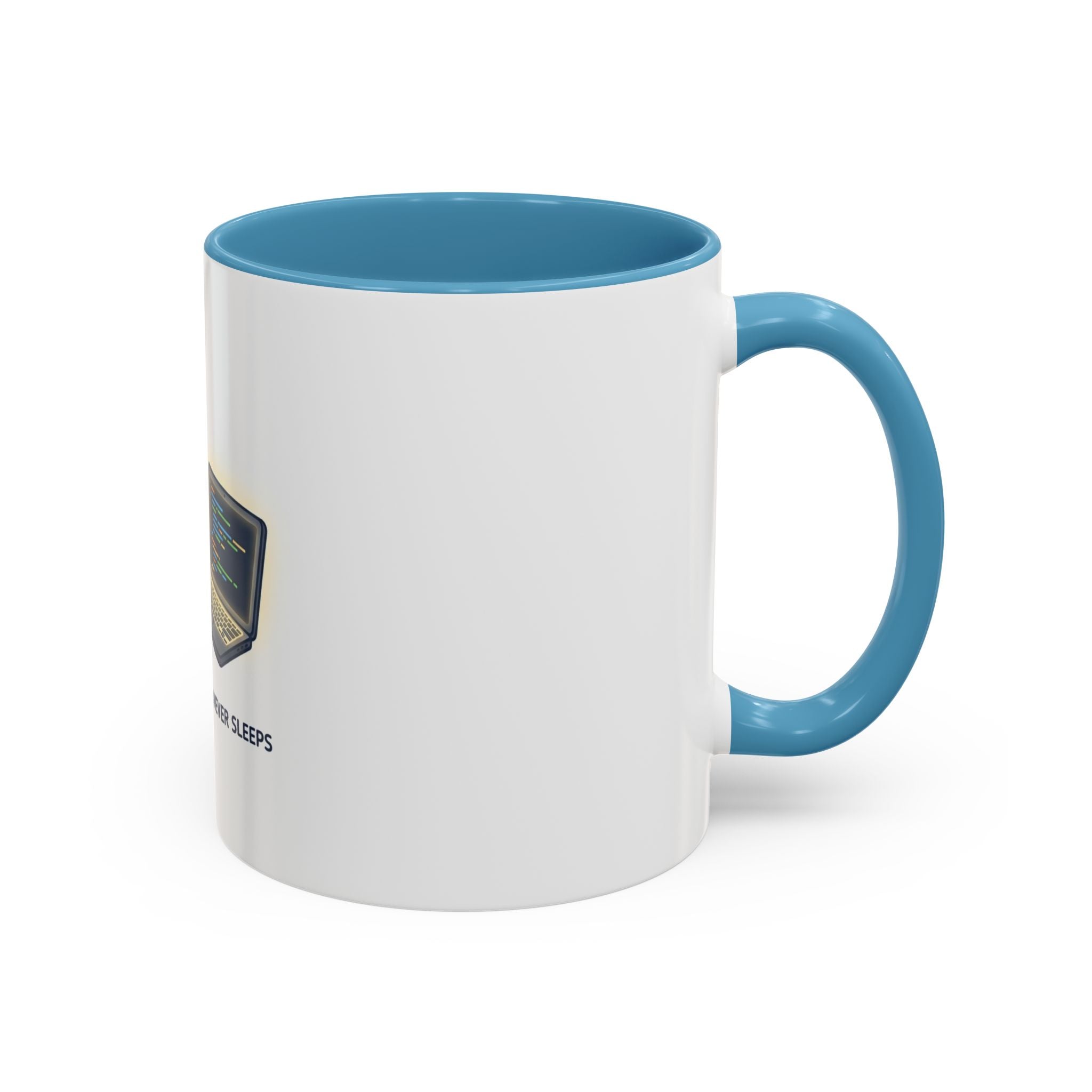 Coding Partner Coffee Mug — "My Coding Partner Never Sleeps" Accent Mug for Programmers
