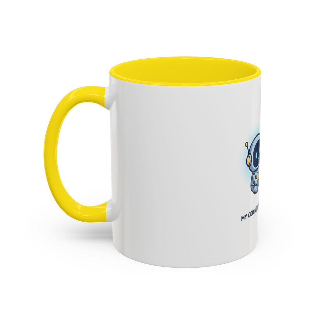 Coding Partner Coffee Mug — "My Coding Partner Never Sleeps" Accent Mug for Programmers