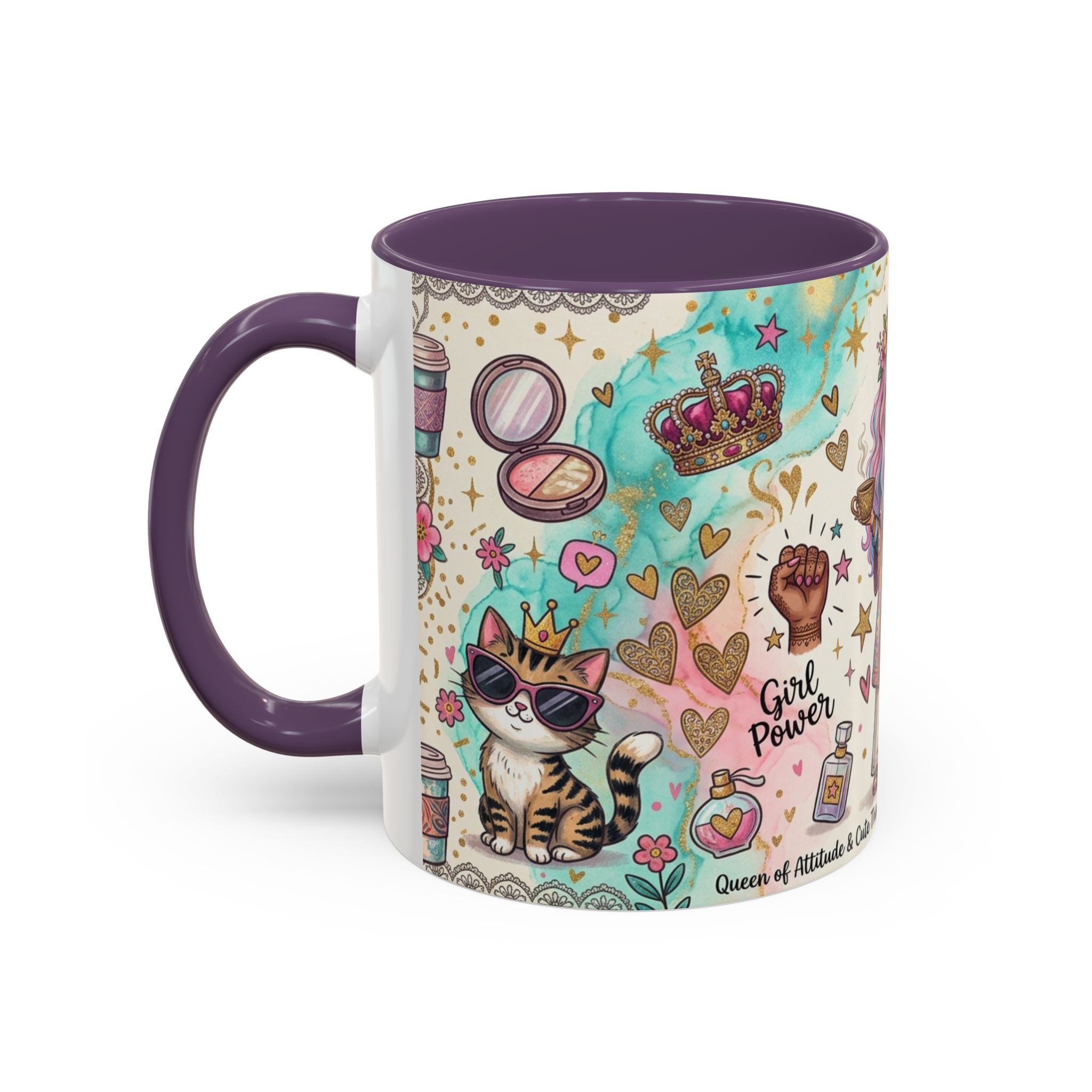 Caffeine, Confidence & Sass Accent Coffee Mug — 11/15oz