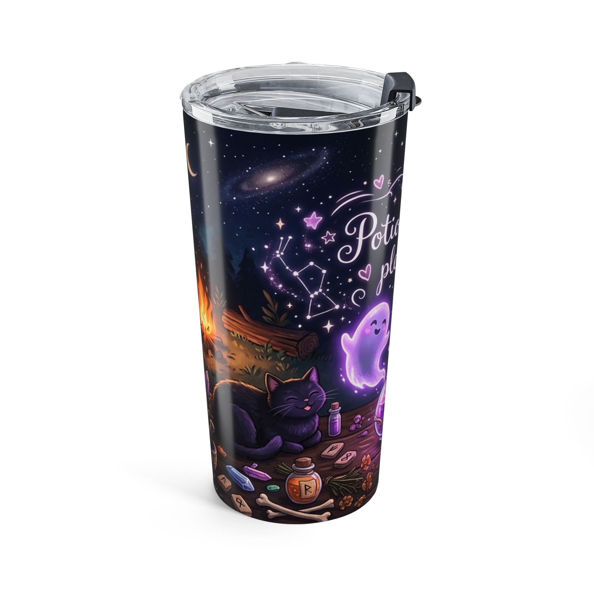 Potion Loading 20oz Tumbler — Cute Witchy Ghost Travel Mug