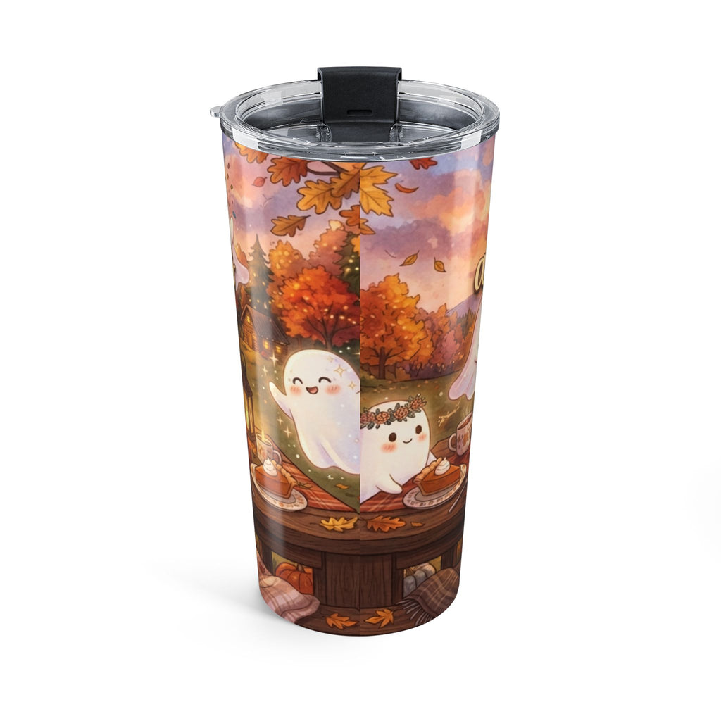 20oz Autumn Skies Pumpkin Spice Tumbler — Cute Ghost Fall Travel Cup