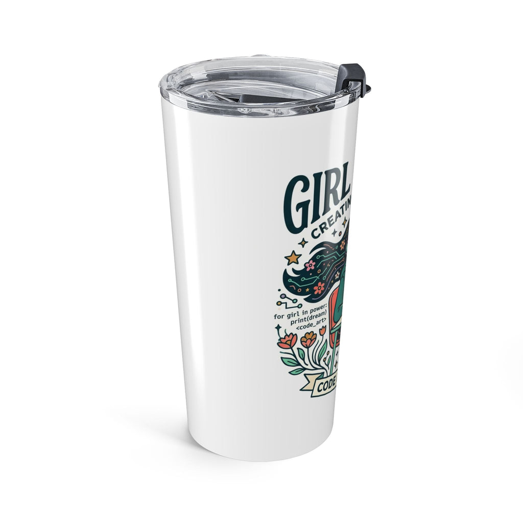 Girl Coders 20oz Tumbler – 'Creating Our Worlds' Inspirational Programming Travel Mug