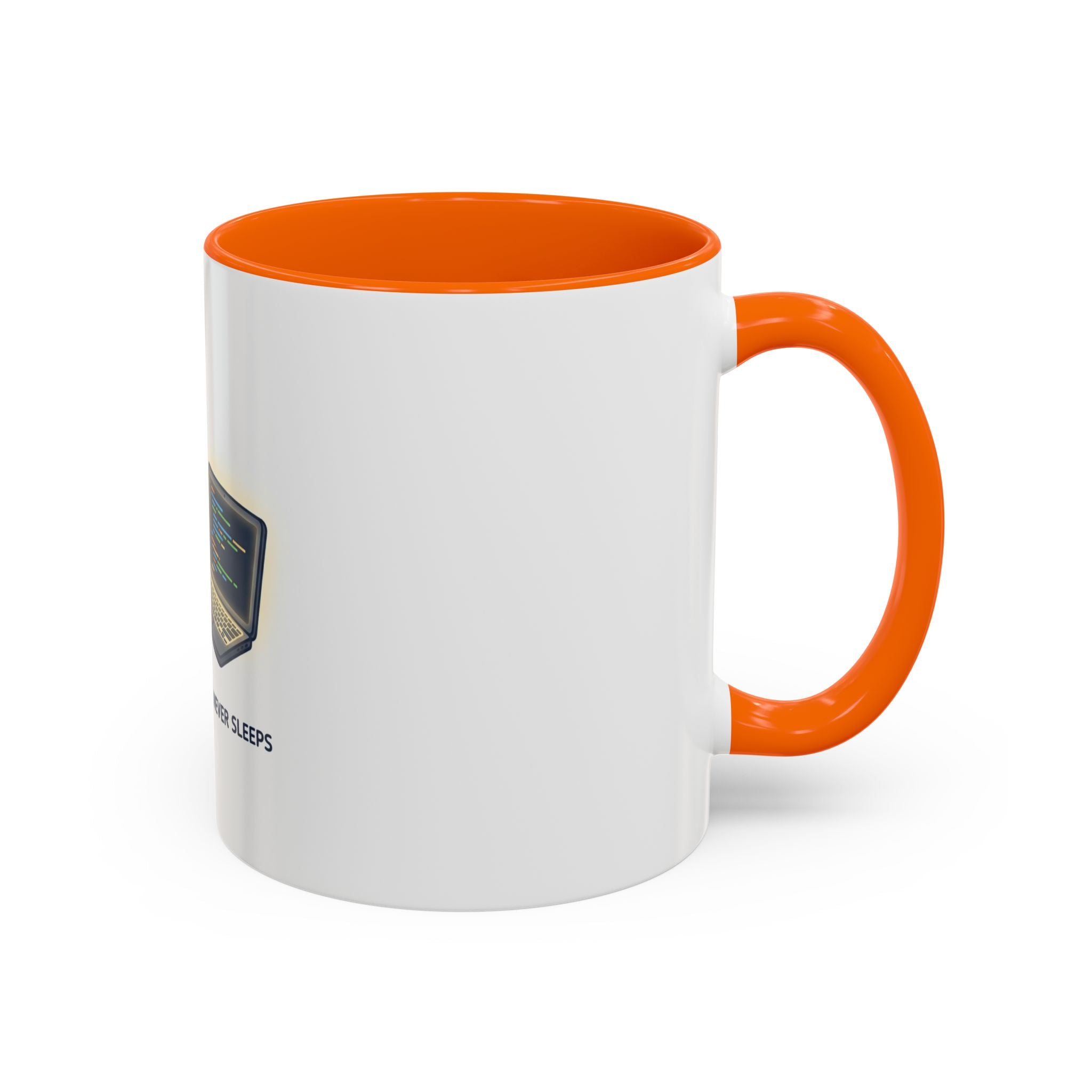 Coding Partner Coffee Mug — "My Coding Partner Never Sleeps" Accent Mug for Programmers