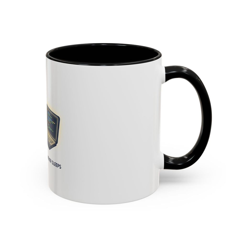 Coding Partner Coffee Mug — "My Coding Partner Never Sleeps" Accent Mug for Programmers