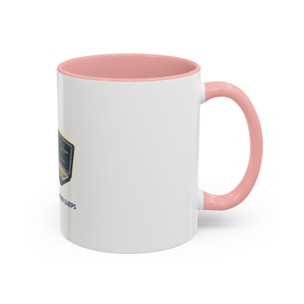 Coding Partner Coffee Mug — "My Coding Partner Never Sleeps" Accent Mug for Programmers