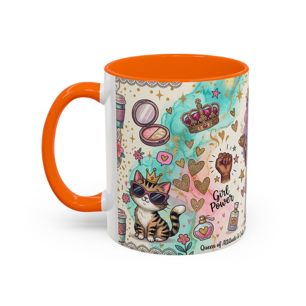 Caffeine, Confidence & Sass Accent Coffee Mug — 11/15oz