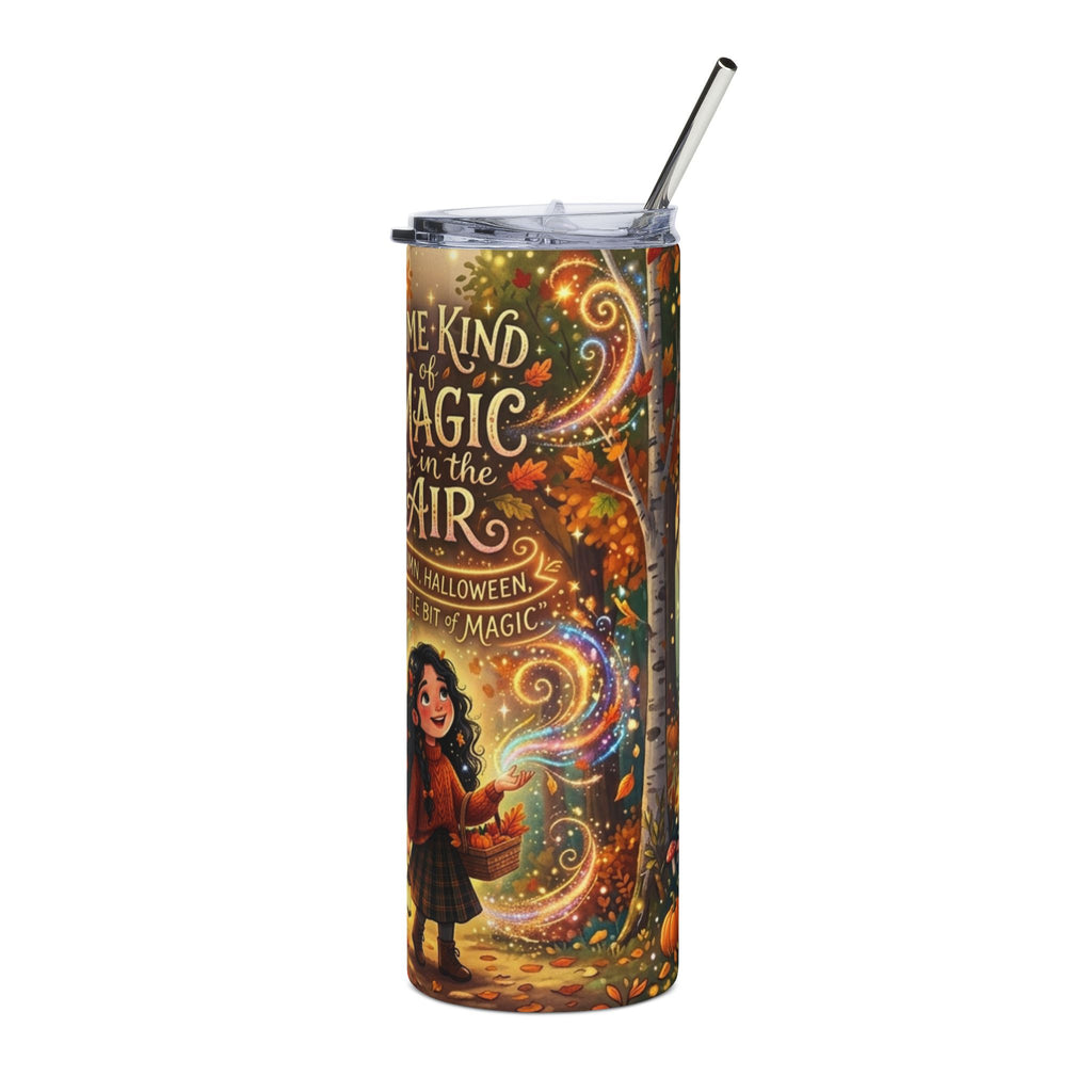 Autumn Magic 20oz Stainless Tumbler — "Some Kind of Magic in the Air" Forest Fox Design